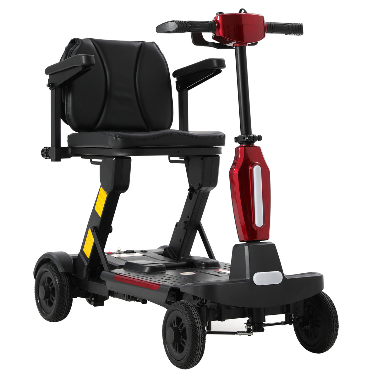 Ecomobi MS02F-Ultra Automatisch faltbarer Elektroroller für Senioren – 24 km Reichweite | 150 kg Tragfähigkeit | Flugtauglich